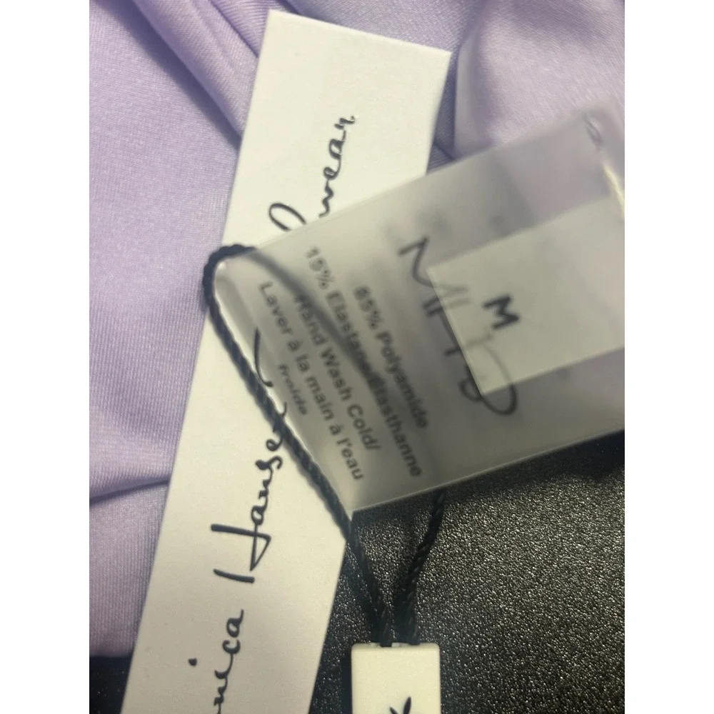 Monica Hansen Beachwear NWT Bikini Bottom O Rings Lavender/Purple  Size‎ Medium
